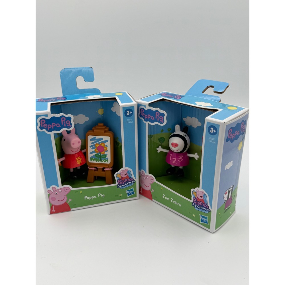 Peppa Pig Peppa's Adventures Peppa Pig and Zoe Zebra Figure Set Hasbro